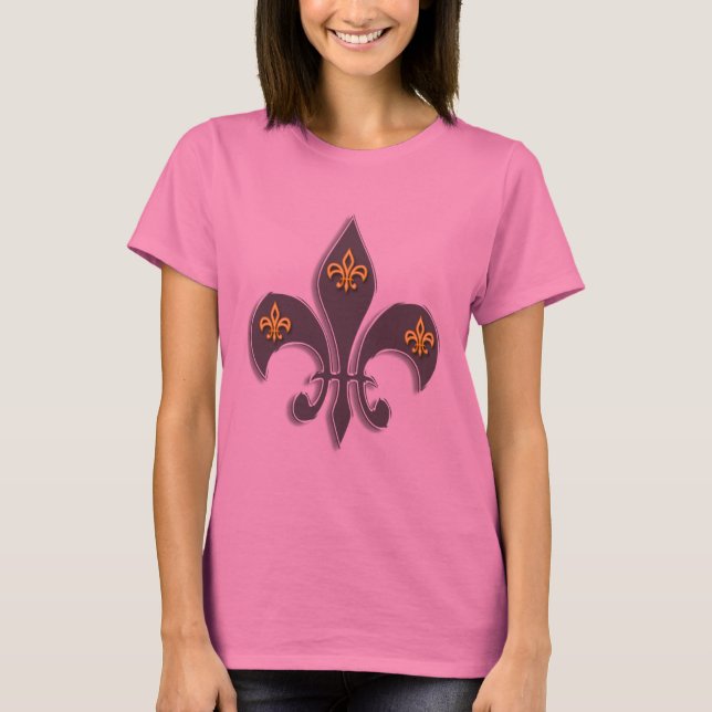 New Orleans Fleur de lis T Shirt (Framsida)