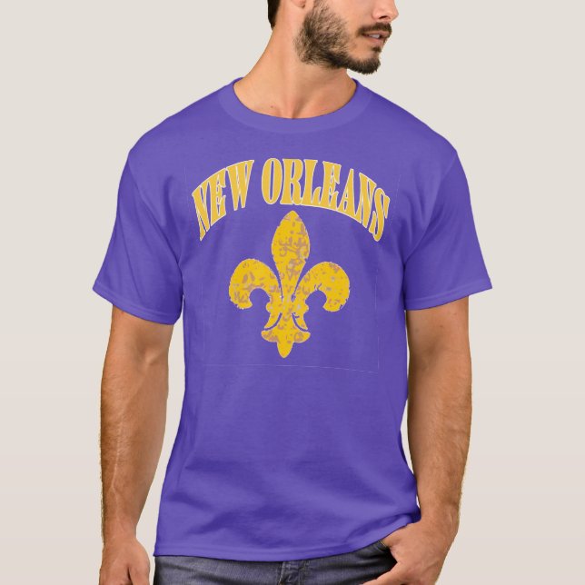New Orleans Fleur De Lis T Shirt (Framsida)