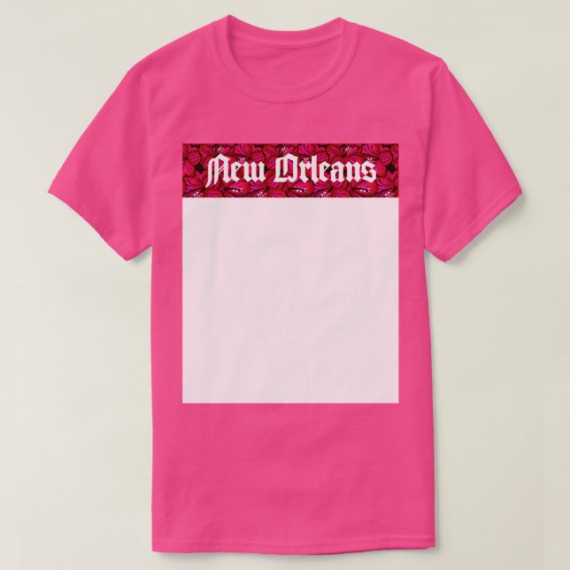 New Orleans Flower TShirt T Shirt (Design framsida)
