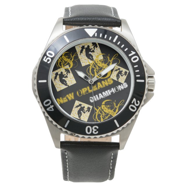 New Orleans Football Armbandsur (Framsida)