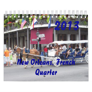 New Orleans fransk inkvarterar kalender 2013