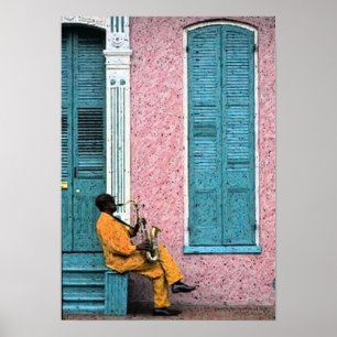 New Orleans fransk inkvarterar Poster