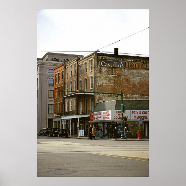 New Orleans, Fransk Quarter, gata View Poster (Framsidan)