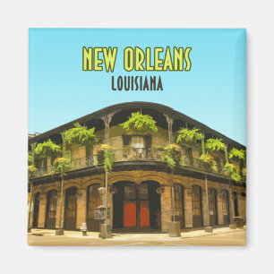 New Orleans Fransk Quarter Louisiana Magnet