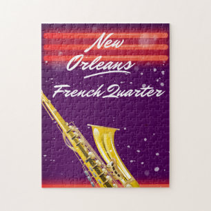 New Orleans Fransk Quarter Saxophone reseaffär Pussel