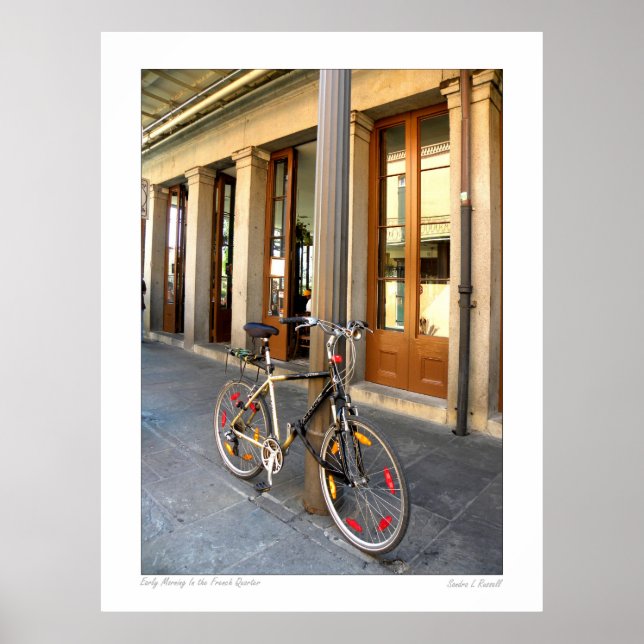 New Orleans Fransk Quarter Street Scene Poster (Framsidan)