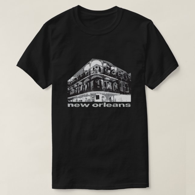 New Orleans fransk Quarter tränga någon Tee Shirt (Design framsida)