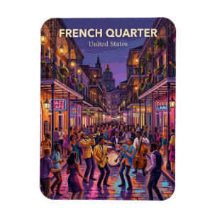 New Orleans franska kvarteret Louisiana Magnet