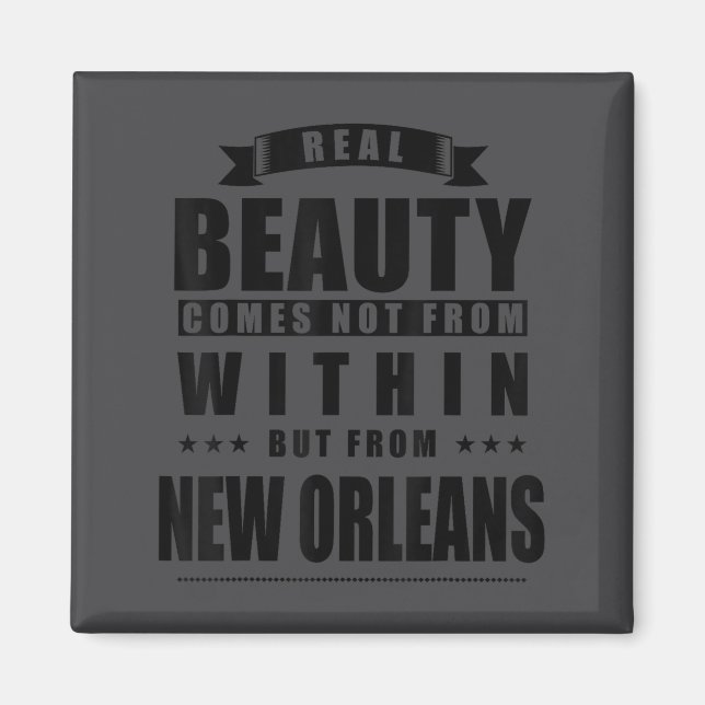 New Orleans - Funny D City Gift  Magnet (Framsidan)