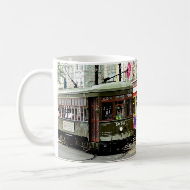 New Orleans gatabilar Kaffemugg (Vänster)