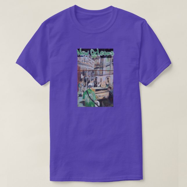 New Orleans gatamusiker T-shirt (Design framsida)