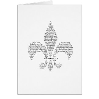New Orleans grannskapar Hälsningskort