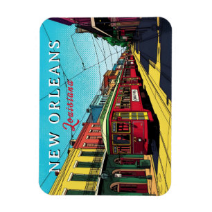 New Orleans-inspirerad urban konst Magnet