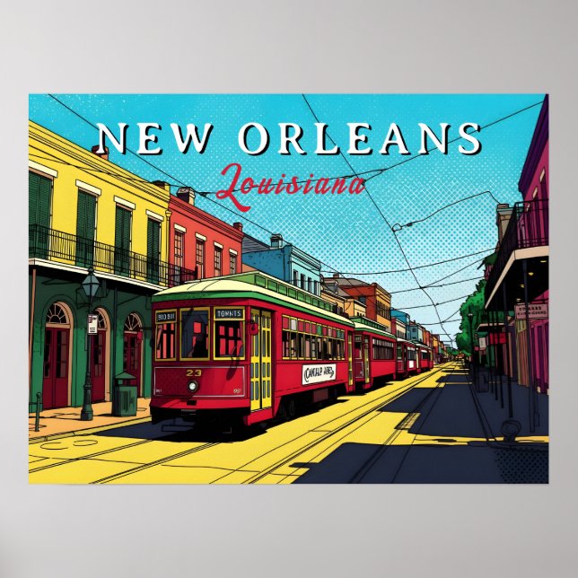 New Orleans-inspirerad urban konst Poster (Framsidan)