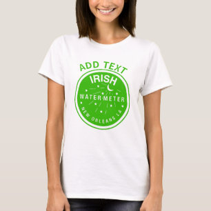 New Orleans Irish Vatten Meter Cover T Shirt