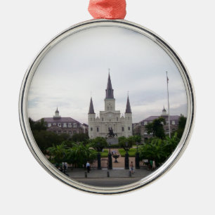 New Orleans Jackson kvadrerar Julgransprydnad Metall