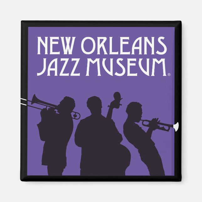 New Orleans Jazz Museum® Musiker Magnet (Framsidan)