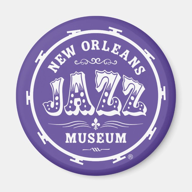 New Orleans Jazz Museum®trumma magnet (Framsidan)