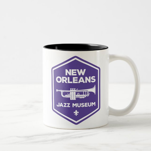 New Orleans Jazz Museum® Trumpet-mugg Två-Tonad Mugg (Höger)