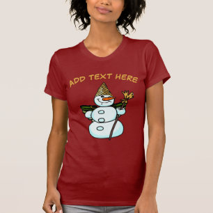 New Orleans jul Snögubbe, personalisera T Shirt