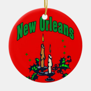 New Orleans Julgran Julgransprydnad Keramik