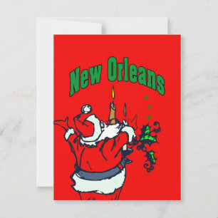 New Orleans Julgran Julkort
