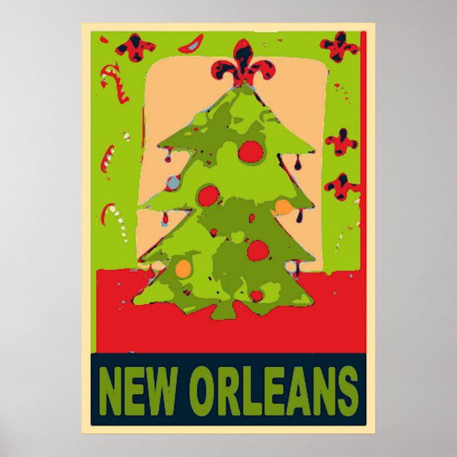New Orleans Julgran Poster (Framsidan)
