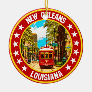 New Orleans Julgransprydnad Keramik