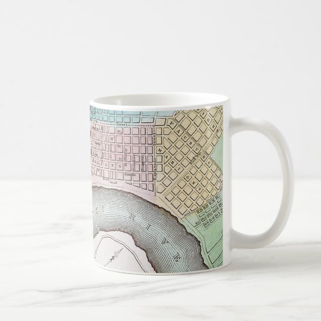 New Orleans karta, 1837 Kaffemugg (Höger)