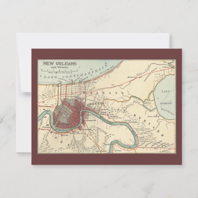 New Orleans Karta 1900 (Framsida)