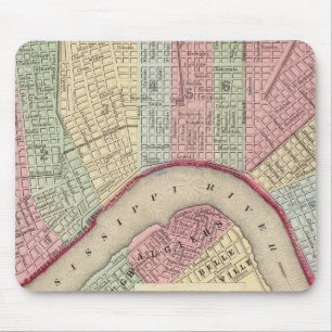 New Orleans Karta av Mitchell Musmatta