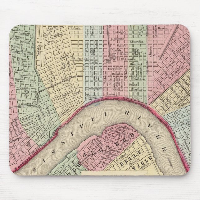 New Orleans Karta av Mitchell Musmatta (Framsidan)