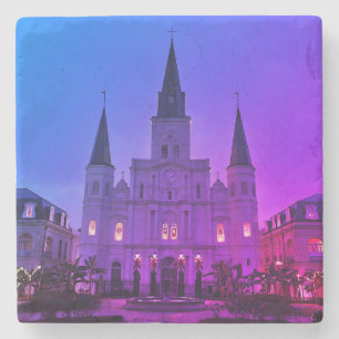 New Orleans, LA Cathedral Basilica, Jackson Square Stenunderlägg