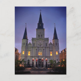 New Orleans, LA Cathedral Basilica, Jackson Square Vykort
