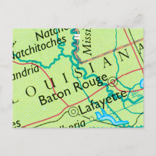 New Orleans LA Louisiana Postcard Baton Rouge Vykort