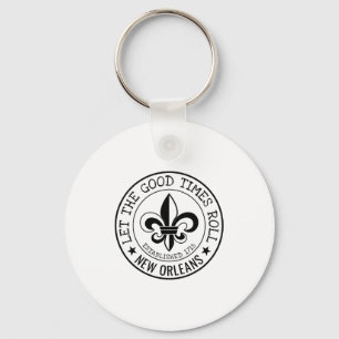 New Orleans Låt De Goda Tiderna Rulla Fleur De Lis Nyckelring