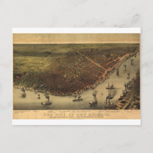 New Orleans, Louisiana 1885 Vykort