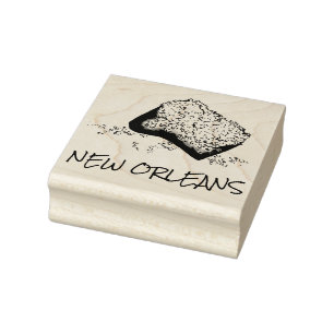 New Orleans Louisiana Beignet Pastry Foodie Frimär Stämpel
