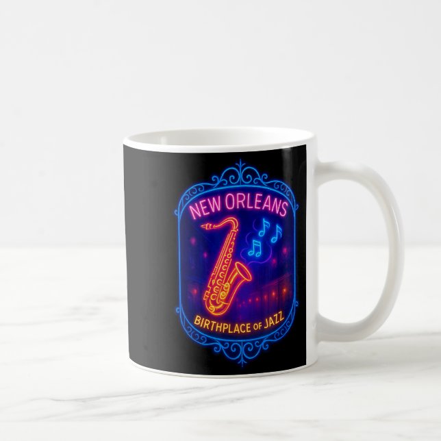 New Orleans, Louisiana, Birthplace Of Jazz  Kaffemugg (Höger)