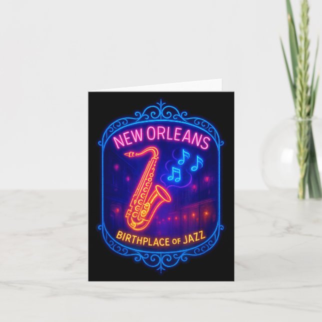 New Orleans, Louisiana, Birthplace Of Jazz  Kort (Framsida)