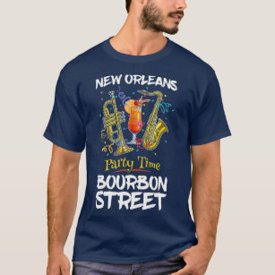 New Orleans Louisiana Bourbon Street Jazz Party T Shirt