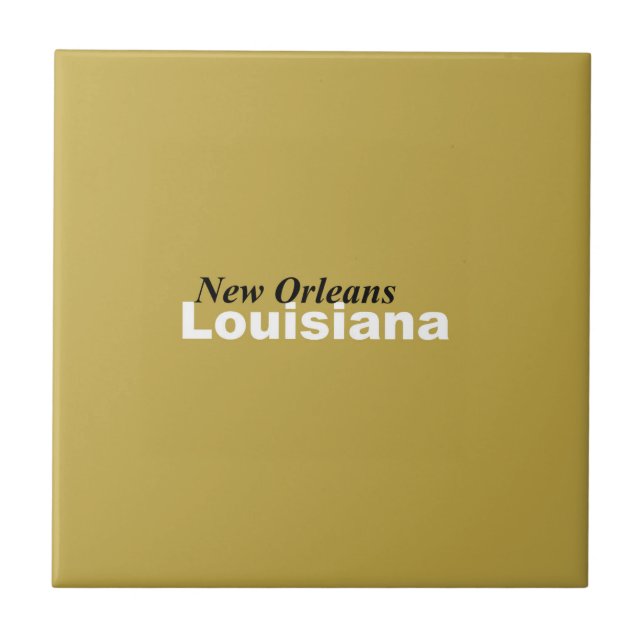 New Orleans, Louisiana Ceramic Tile Kakelplatta (Framsidan)