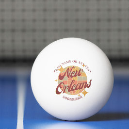 New Orleans Louisiana City bord tennis Pingisboll