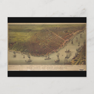New Orleans Louisiana från 1885 Vykort