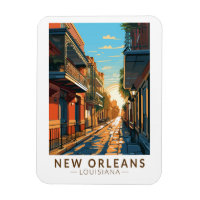 New Orleans Louisiana Fransk Quarter Travel Art