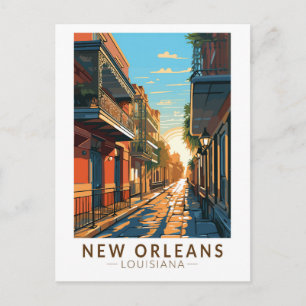 New Orleans Louisiana Franska Kvarteren Resa Konst Vykort