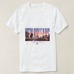 New Orleans Louisiana Franska kvarteret Resescen T Shirt