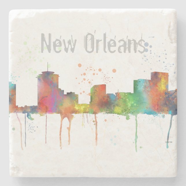 NEW ORLEANS LOUISIANA HORISONT UNDERLÄGG STEN (Framsidan)