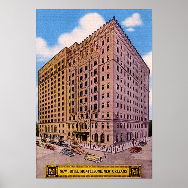 New Orleans Louisiana Hotel Monteleone Poster (Framsidan)