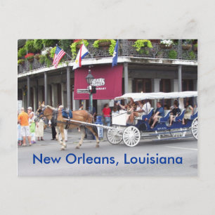 New Orleans, Louisiana House & Carriage Vykort